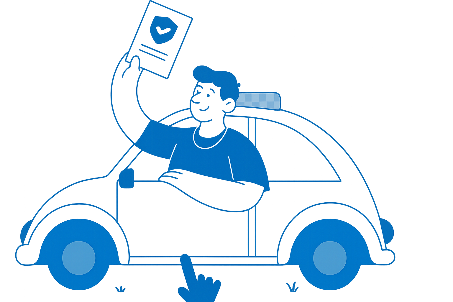 Car insurance illustration